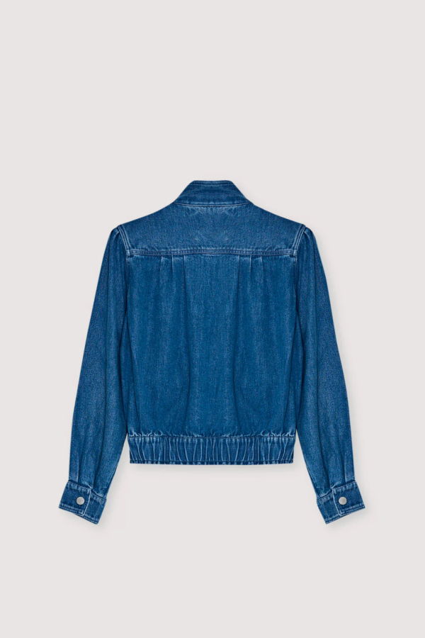 The New Society Tencel Jacket - Mid Denim