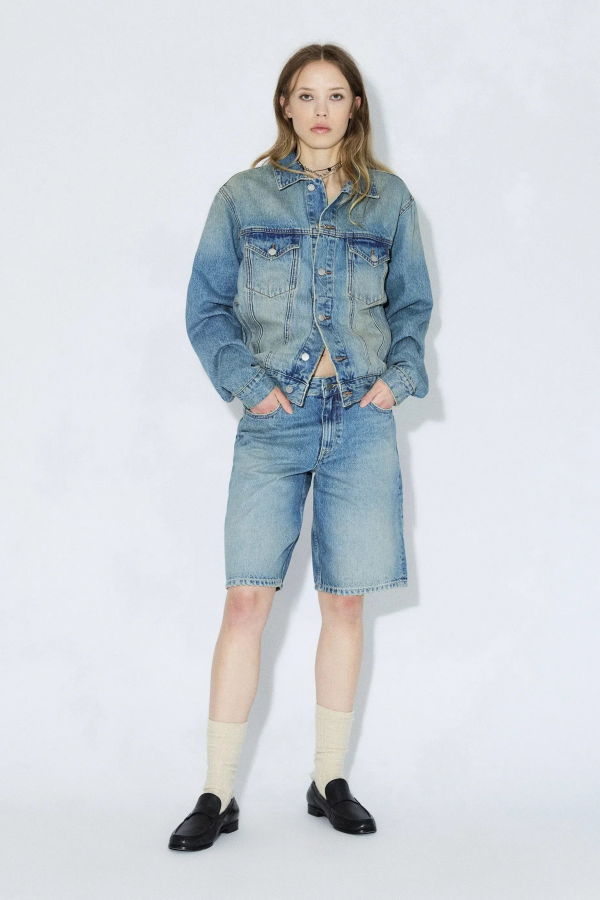 dr.denim Asra Shorts - Drift Sky Used