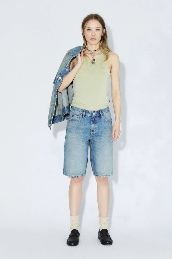 dr.denim Asra Shorts - Drift Sky Used