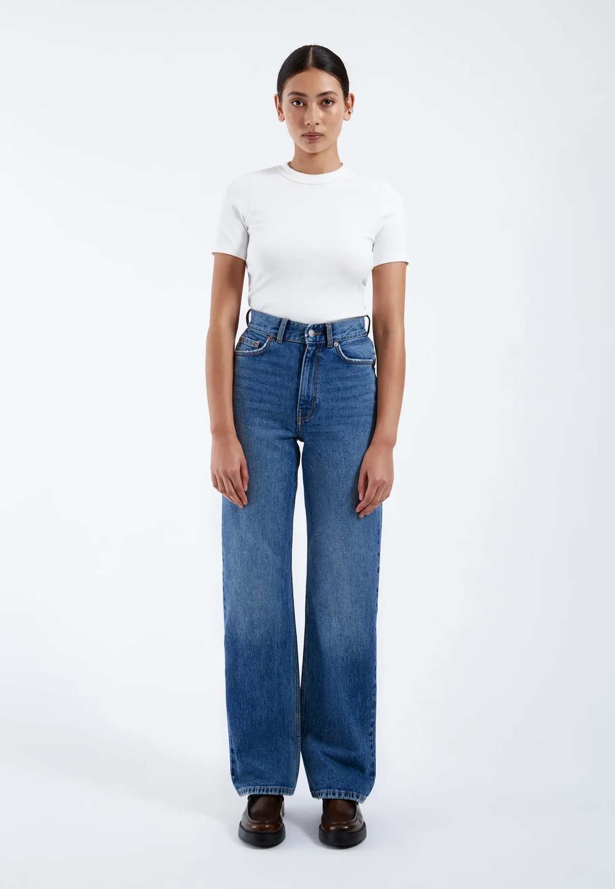 dr.denim Echo Jeans - Bay Mid Used - Image 1 of 3