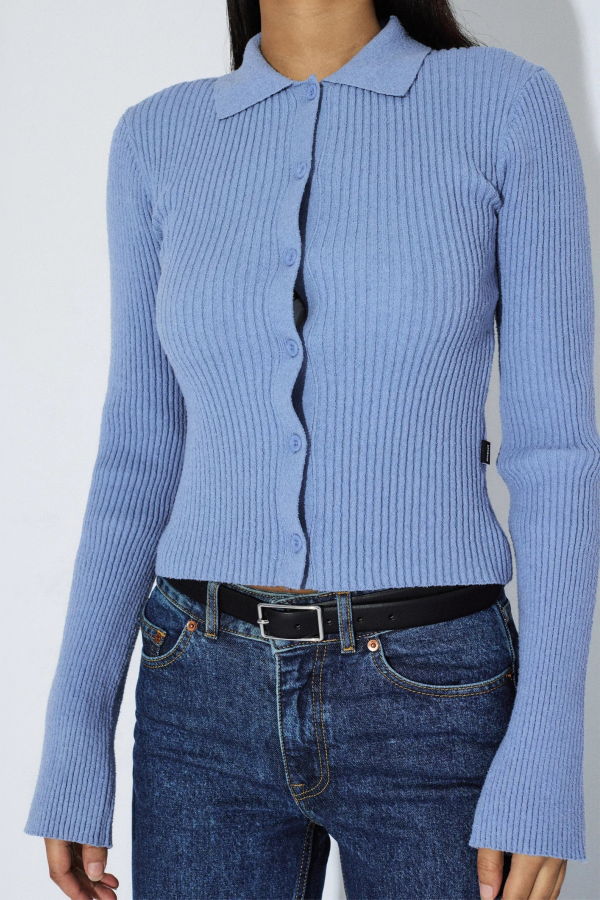 dr.denim Eliza Knit Top Top - Dull Blue