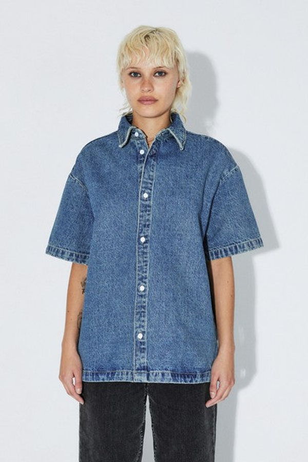 dr.denim Kye Shirt - Drift Sky Used