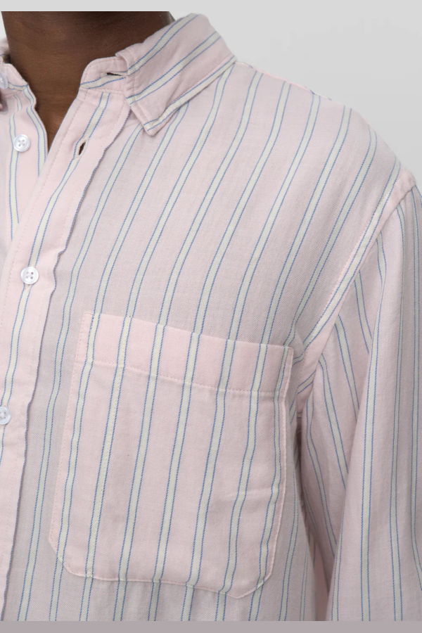 Minimum Pedro RLX Striped Shirt - Primrose Pink