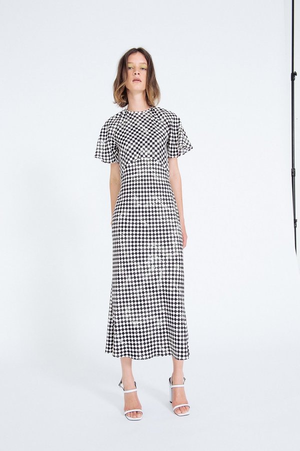 Georgia Alice Bestie Dress - Checkerboard | Garmentory