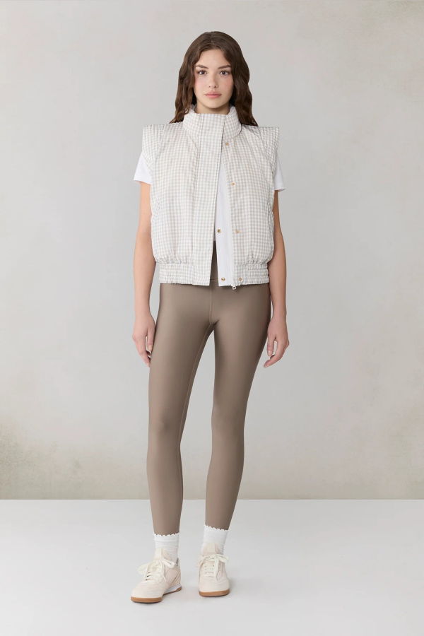 SOIA & KYO Brenna Reversible Vest - Light Oak