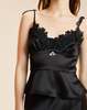 Cynthia Rowley Garbo Lace Slip Top - Black - Thumbnail 1