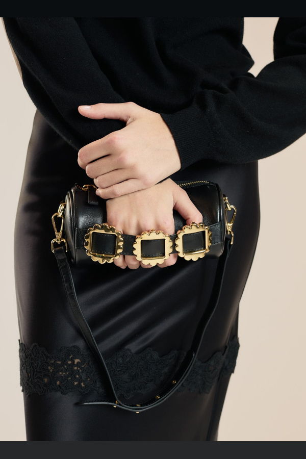 Cynthia Rowley Mini Drum Bag - Black