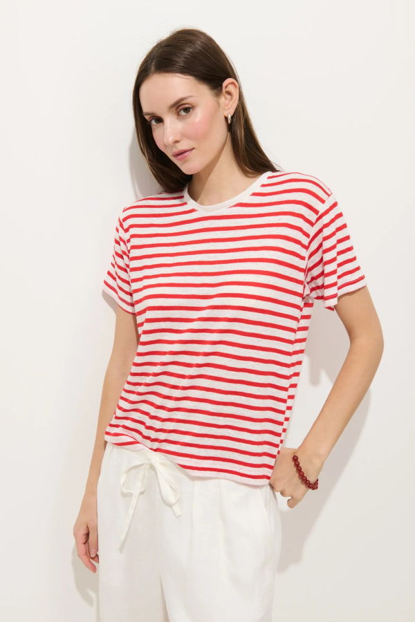Alex Mill Garcon Linen Cotton Striped Tee