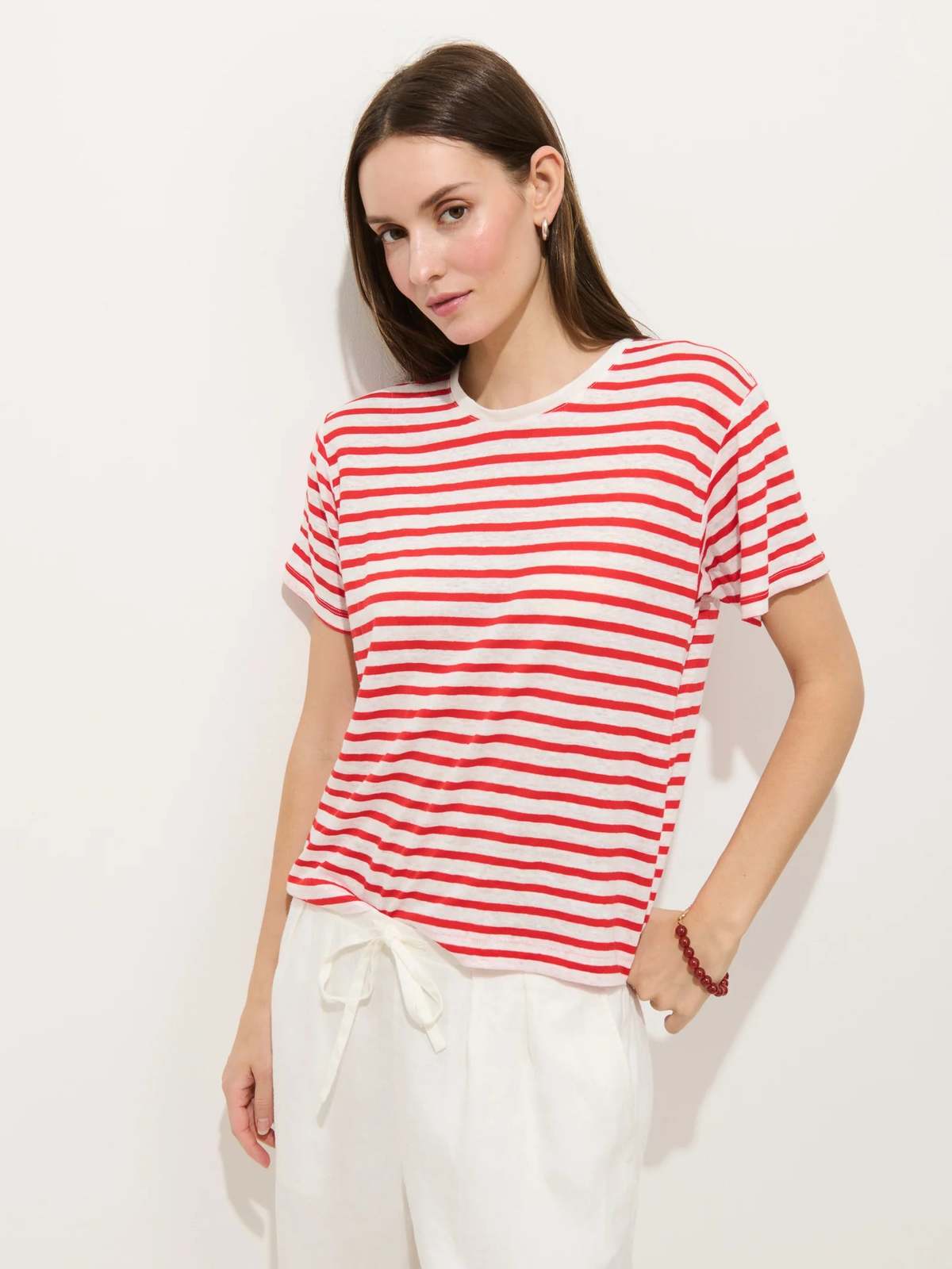 Alex Mill Garcon Linen Cotton Striped Tee - Image 2 of 4