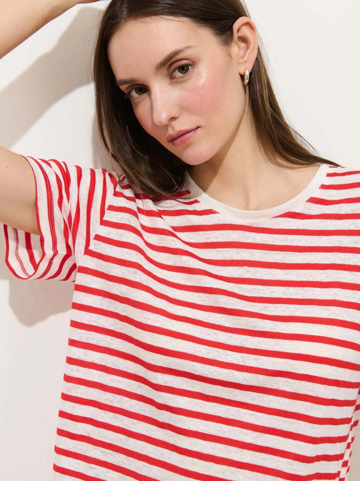 Alex Mill Garcon Linen Cotton Striped Tee - Image 3 of 4