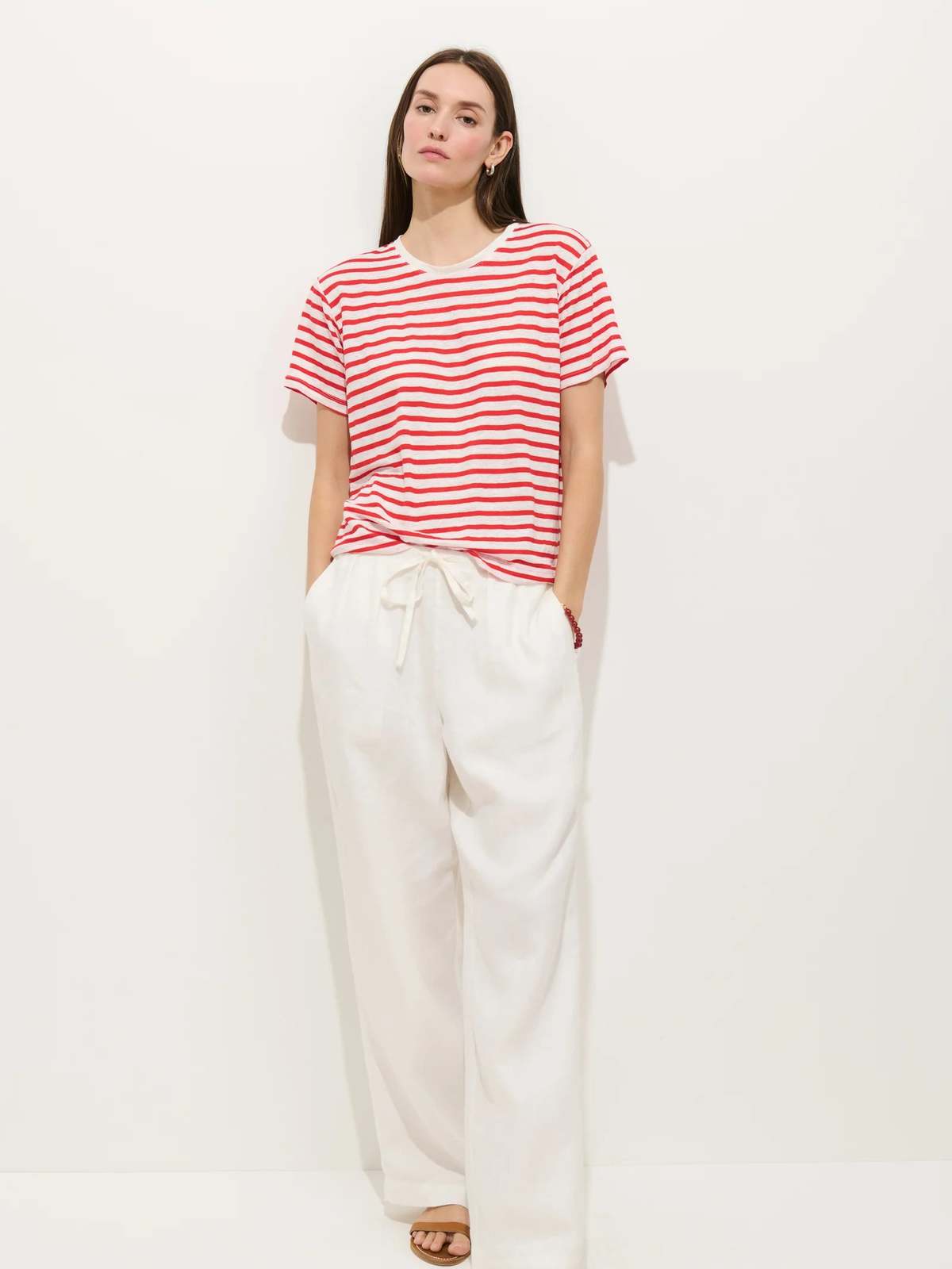 Alex Mill Garcon Linen Cotton Striped Tee - Image 4 of 4