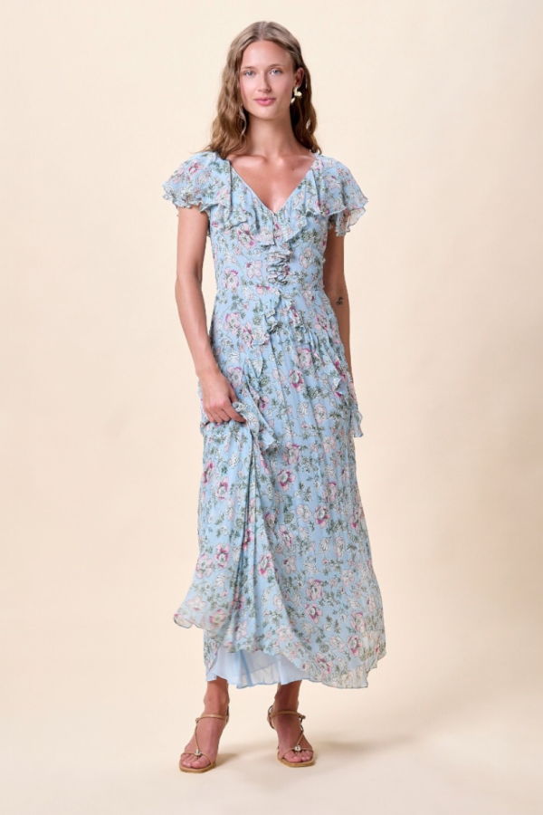 Cleobella Sabina Ankle Dress - Luna Flora Print