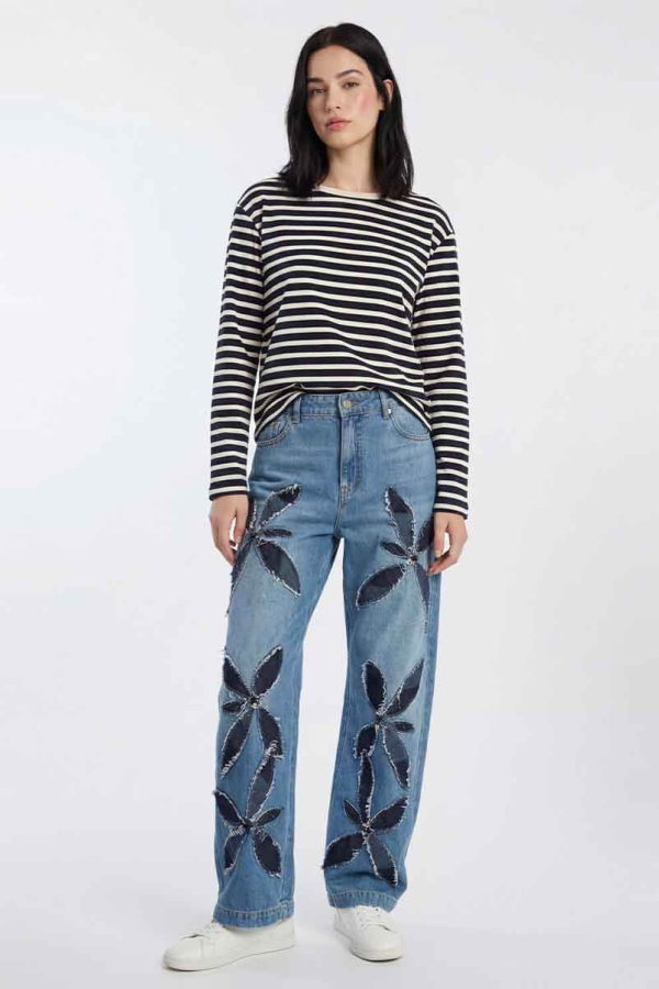 Skall Marron Oversized Long Sleeved T-Shirt