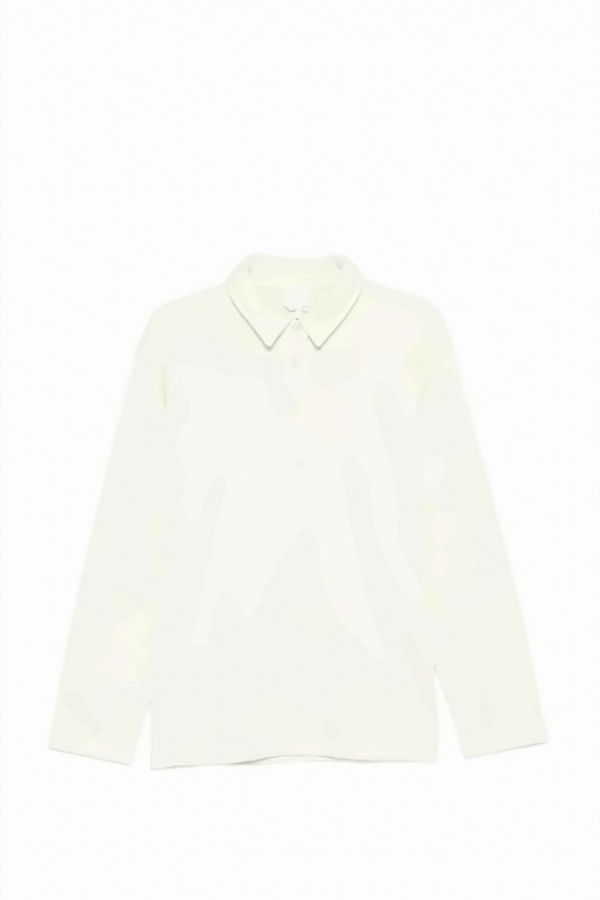 A.P.C. Long-Sleeve Polo Shirt - White