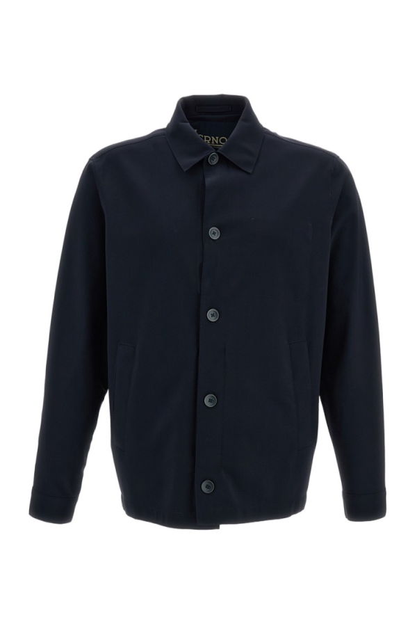 Herno Shirt-Construction Jacket - Blue