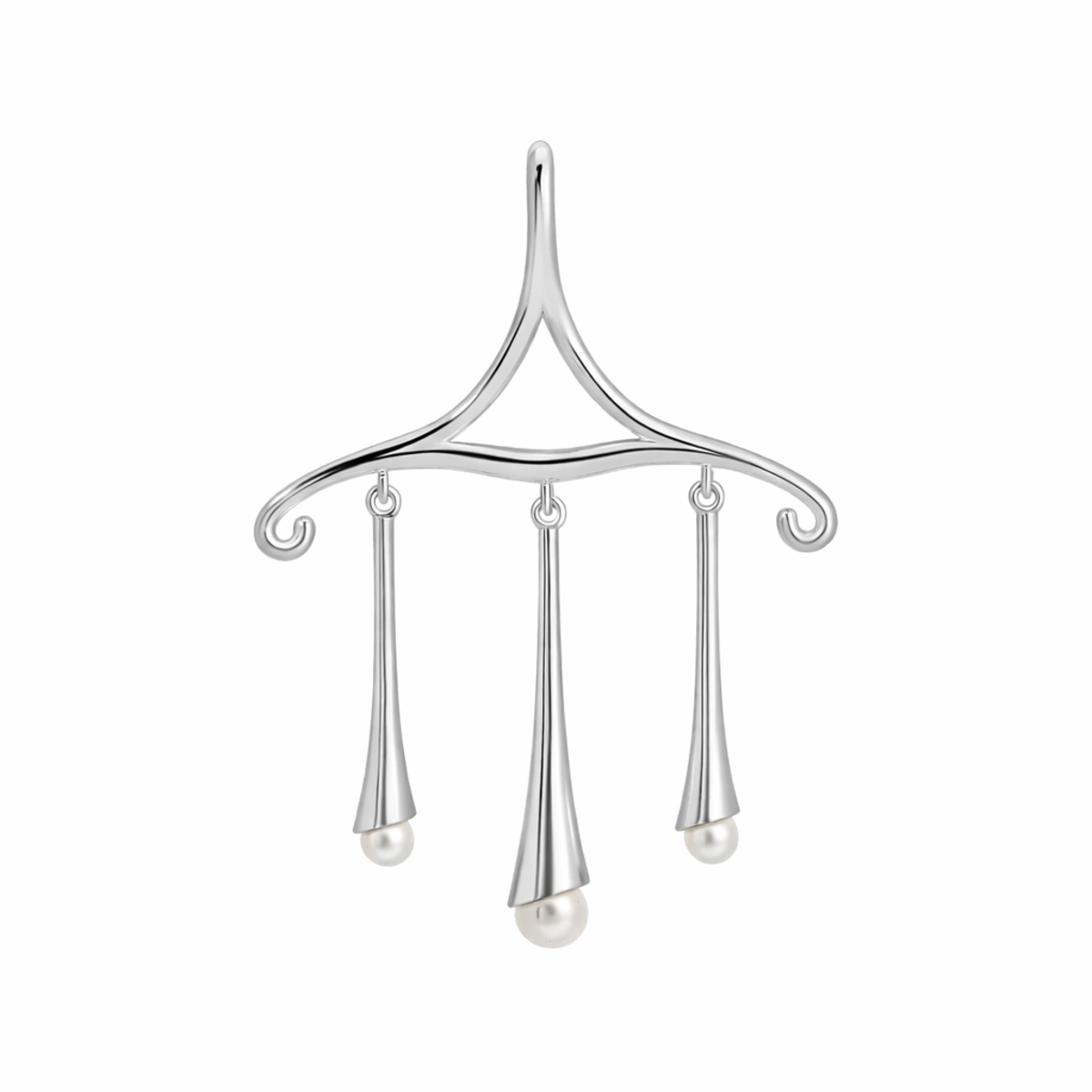 MAANCY Chandelier Scroll Pendant - Black Onyx - Image 2 of 4