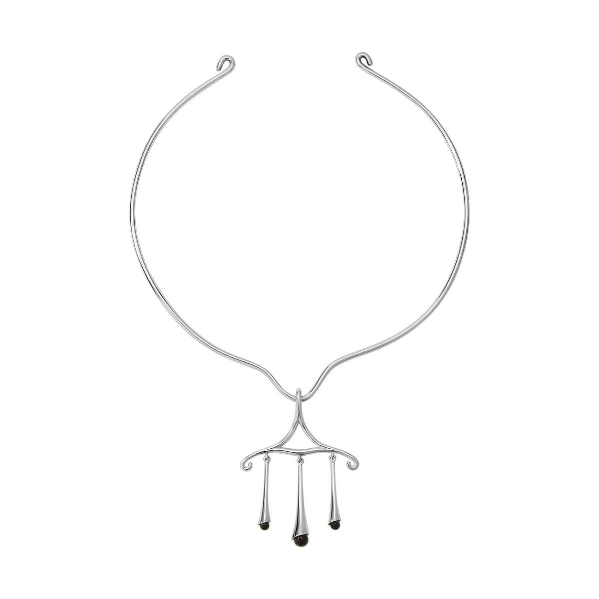 MAANCY Chandelier Scroll Pendant - Black Onyx - Image 3 of 4