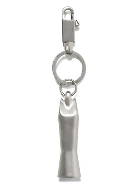 Rick Owens Pentagram Keychain - Silver | Garmentory
