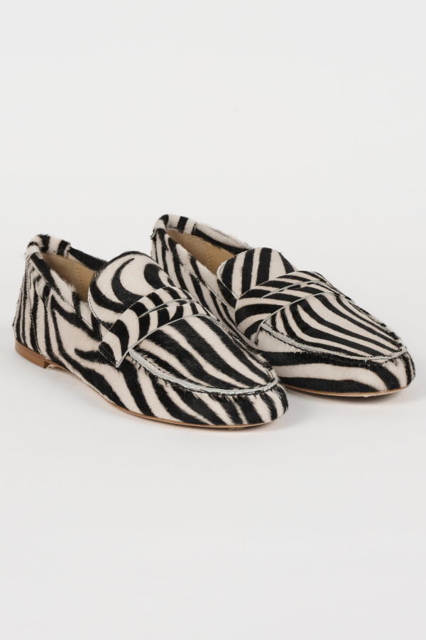 Jamie Haller Penny Loafer Ponyhair Zebra