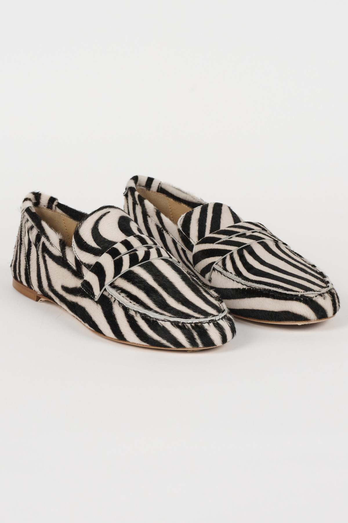 Jamie Haller Penny Loafer Ponyhair Zebra - Image 1 of 5