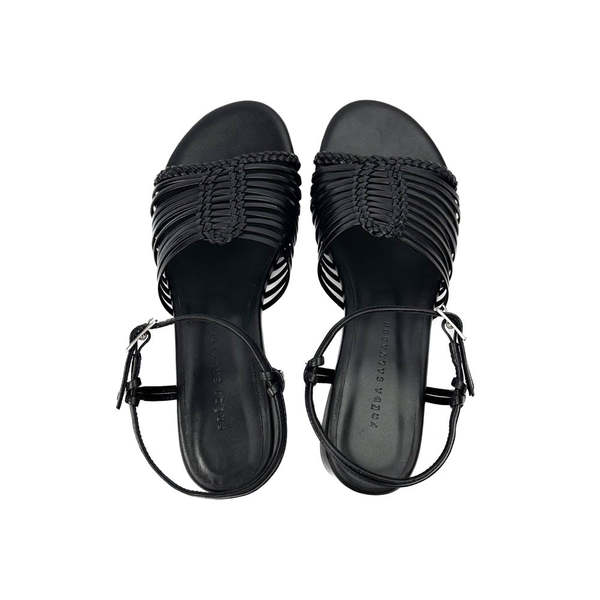 Freda Salvador Judy Woven Block Heel Sandal