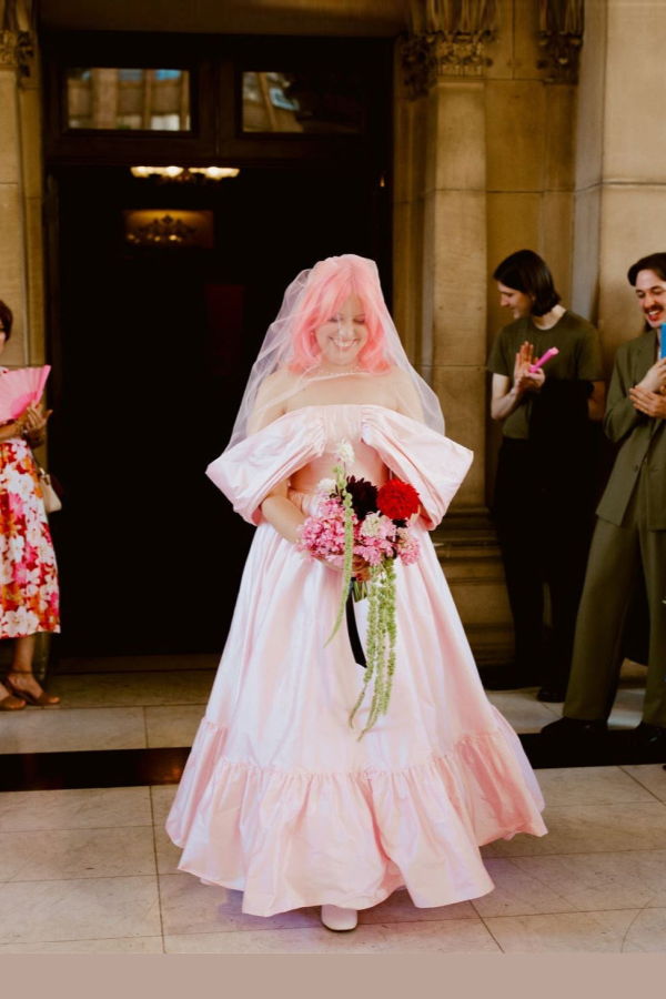 baaby Silk Bow Gown Dress - Ivory