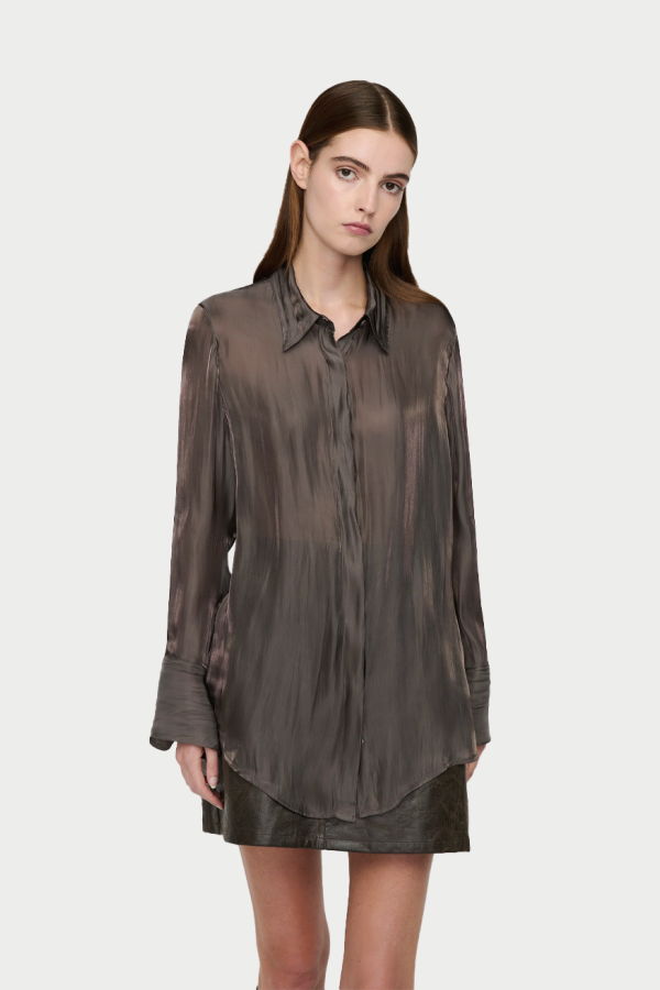 Song for the Mute Long L/S Shirt - Charcoal