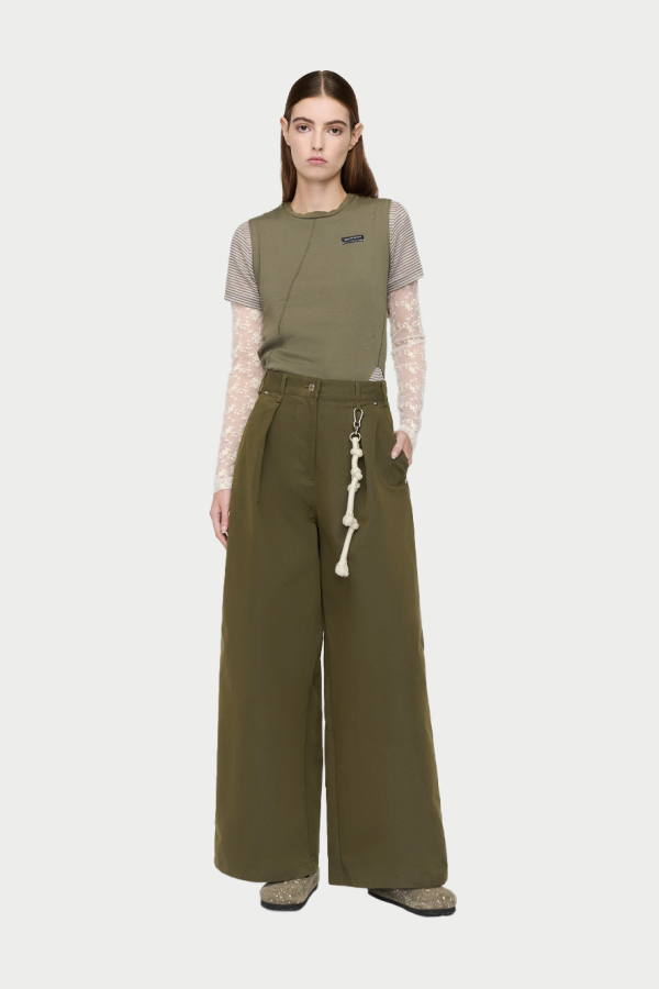 Song for the Mute Super Baggy Pant Pants - Army Green