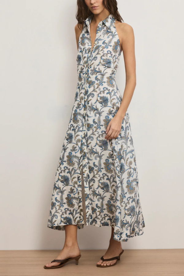 Veronica Beard Mackey Dress - Dove White Multi