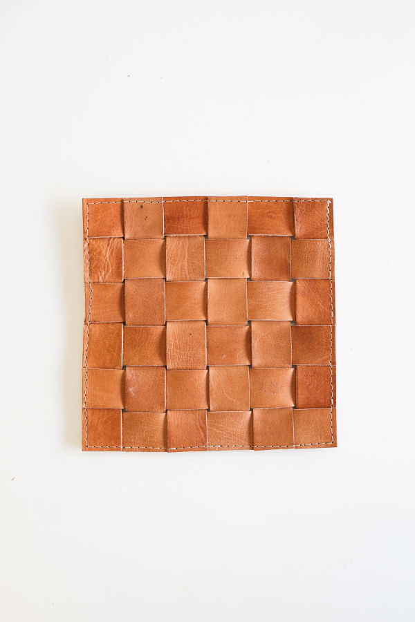Jubilee Trading Co. Leather Trivet