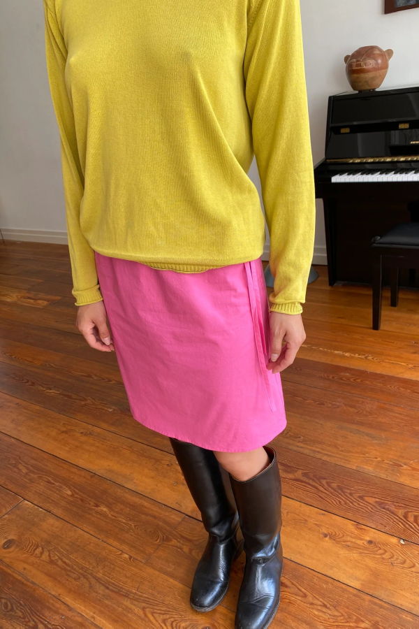 brooke callahan Straight Skirt - Pink