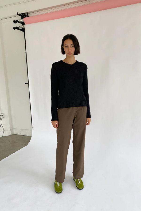 brooke callahan Tie Pant 30" Pants - Chocolate