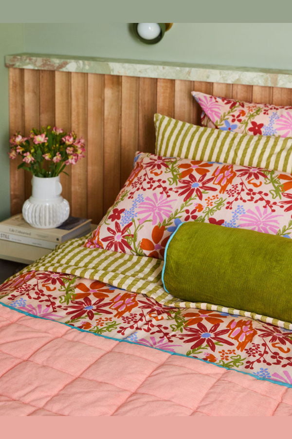 Mosey Me Pistachio Corduroy Bolster