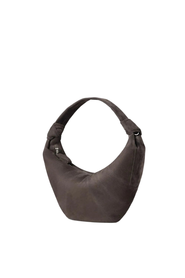 Lemaire Fortune Croissant Bag - Ebony Brown