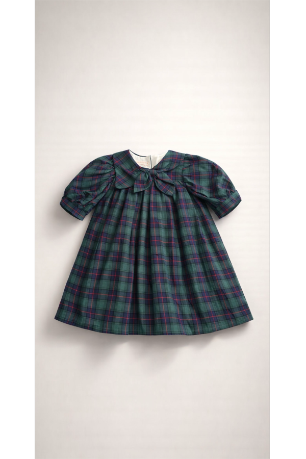 Piper&Cloth Rosemoor Dress - Green Tartan