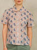 M.A.B.E Aster Print Short Sleeve Top - Thumbnail 1