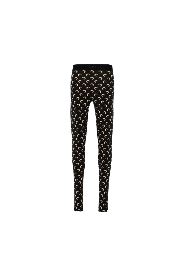 MARINE SERRE Recycled Moon Jersey Stirrup Leggings - Inverse Tan