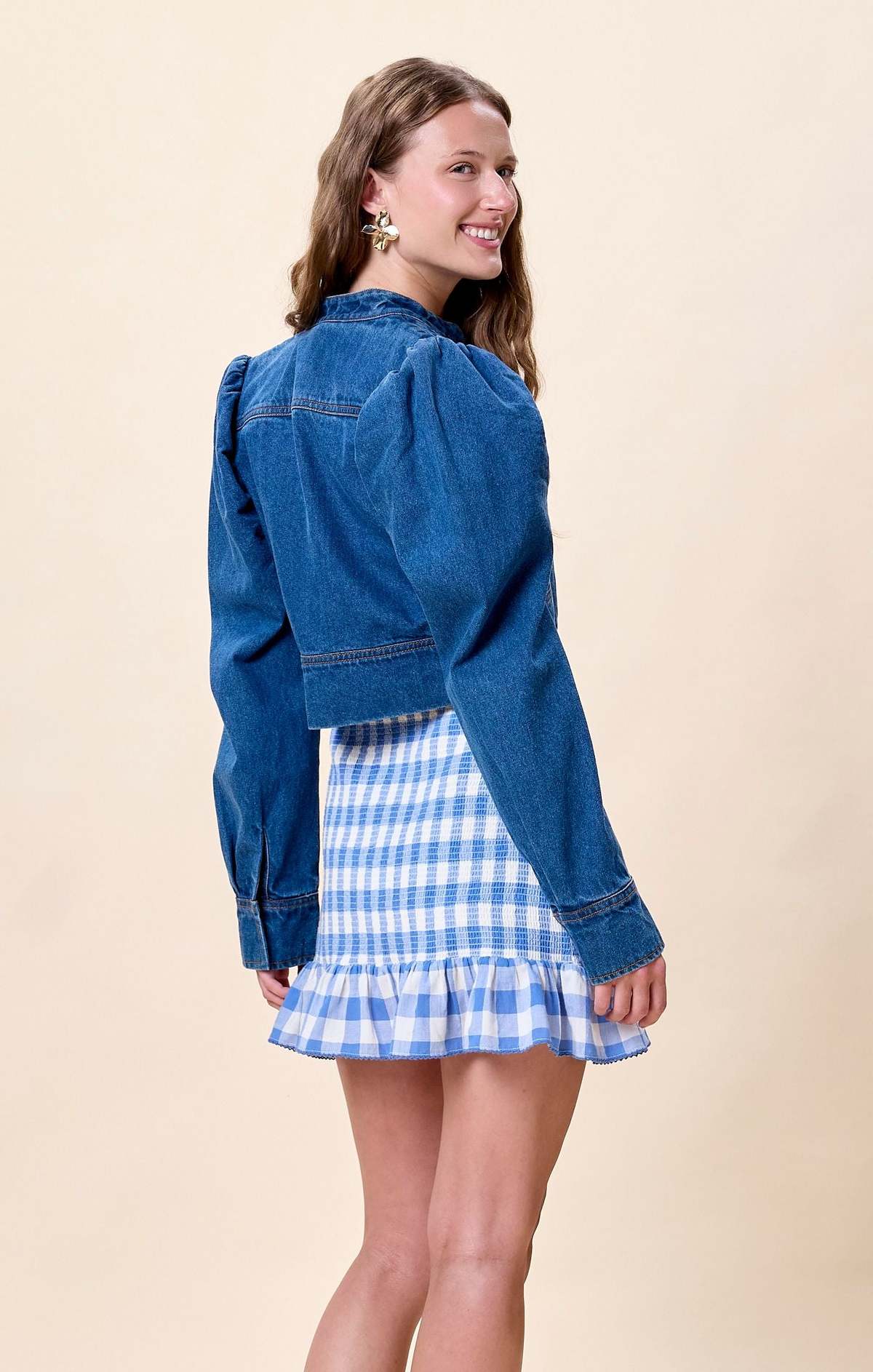 Cleobella Damien Denim Jacket - Medium Denim - Image 2 of 3