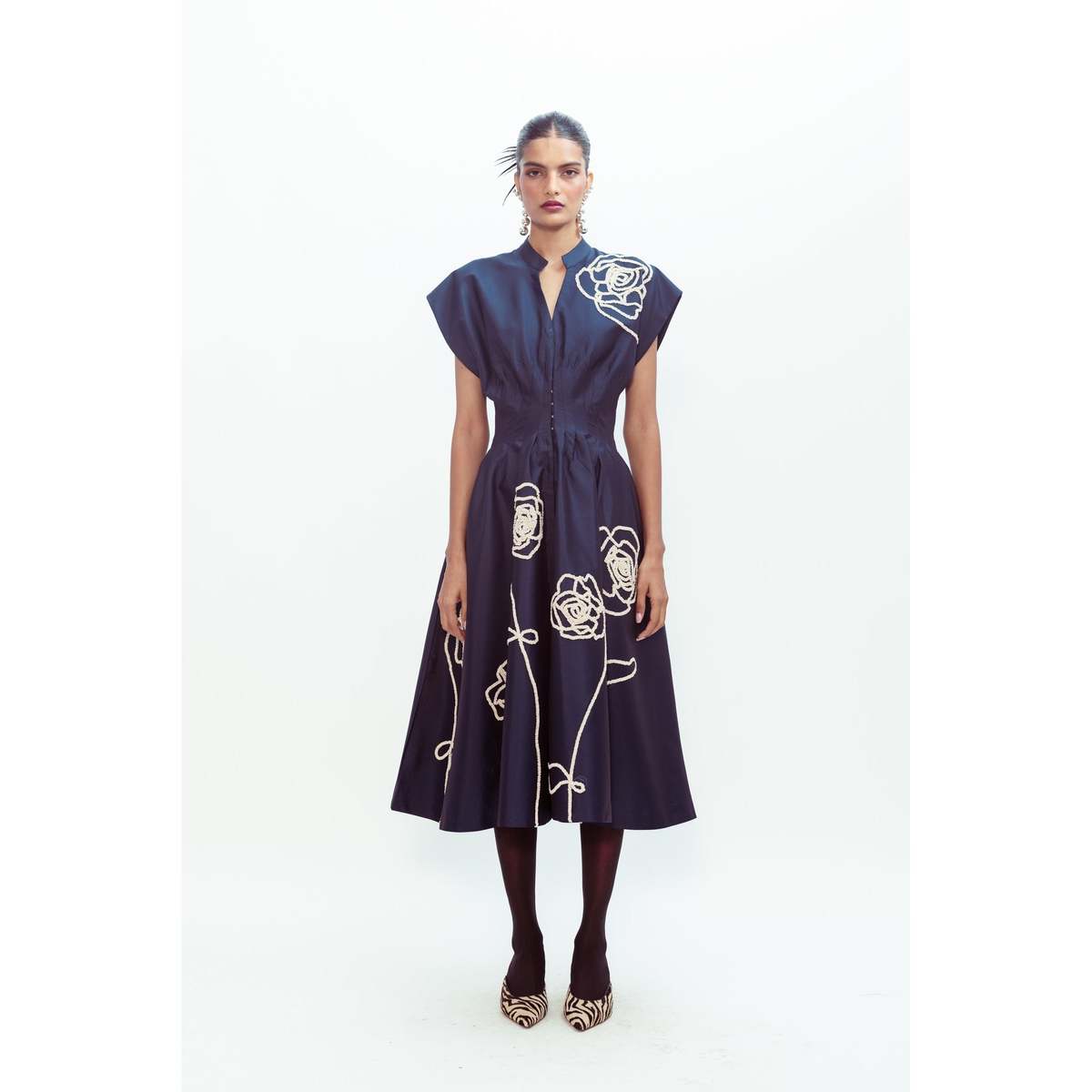 Lovebirds Selene Dress - Navy - Image 1 of 4
