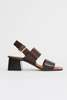 Mansur Gavriel Double Strap Heeled Sandal - Thumbnail 1