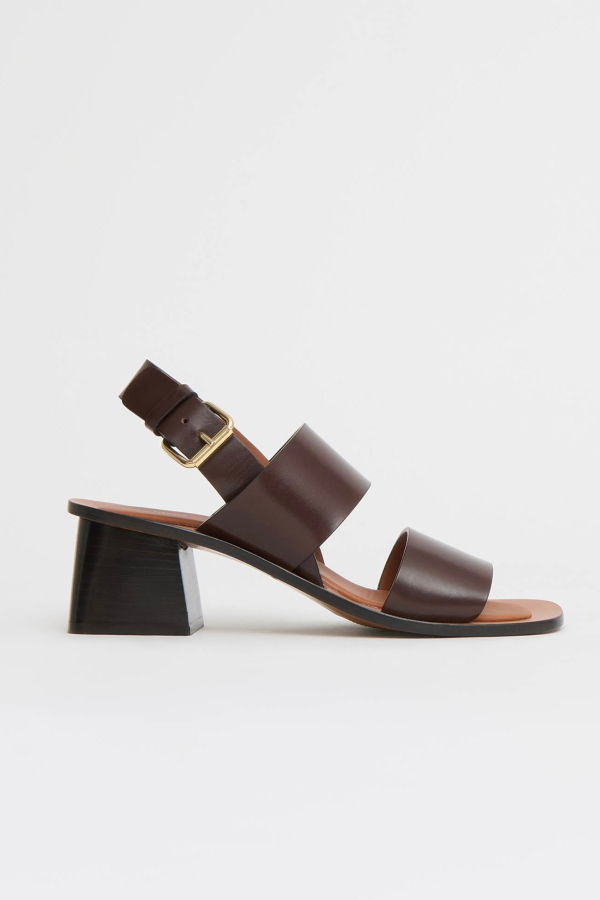 Mansur Gavriel Double Strap Heeled Sandal
