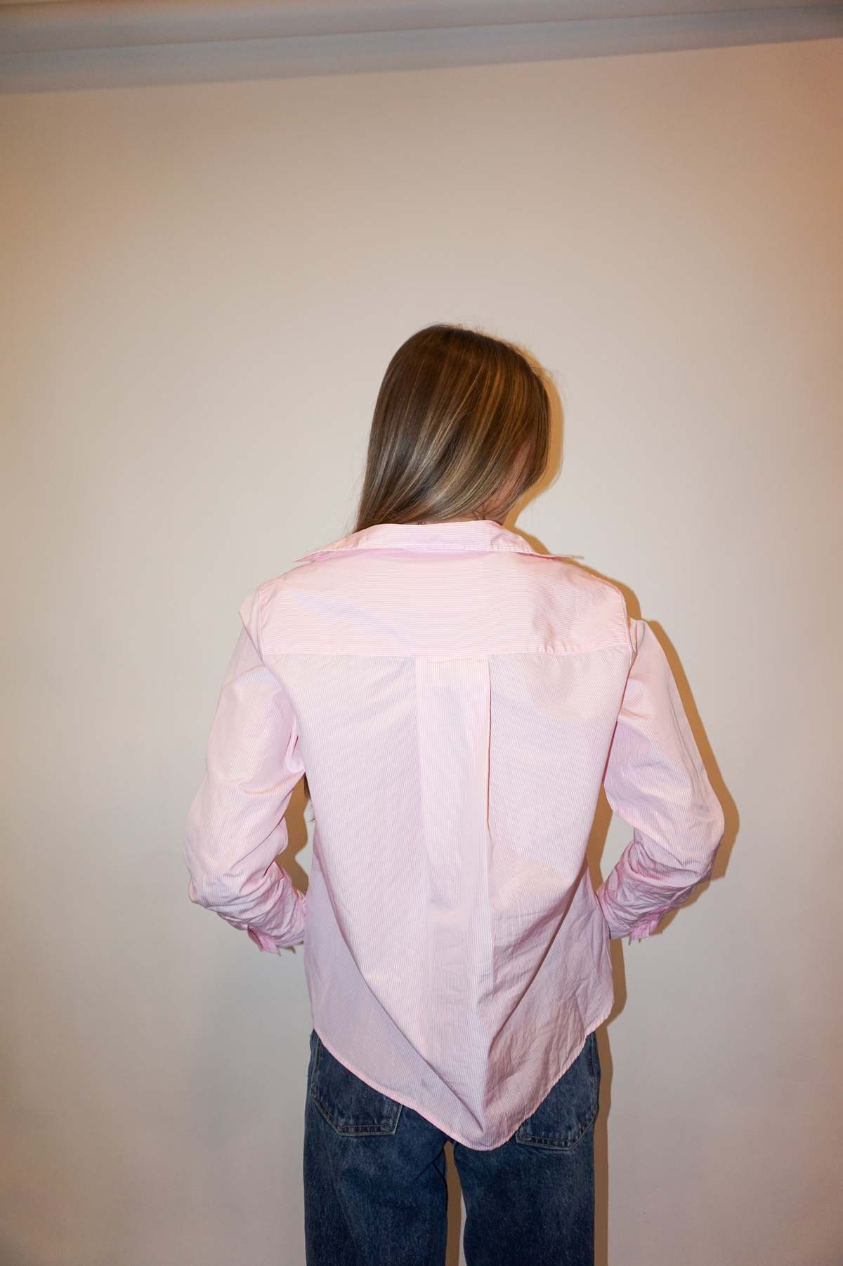 Frank & Eileen Silvio Untuckable Button-Up Shirt - Pink Stripe - Image 3 of 3