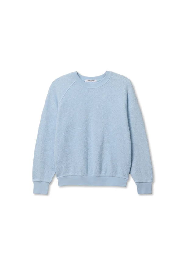 Perfect White Tee Ziggy Crew Neck Sweatshirt - Powder Blue