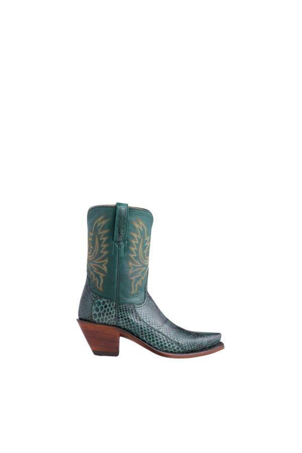 Lucchese Dale Exotic Bootie - Forest Green