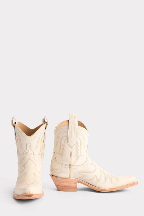 Lucchese Pris Bootie - Glitz Cream