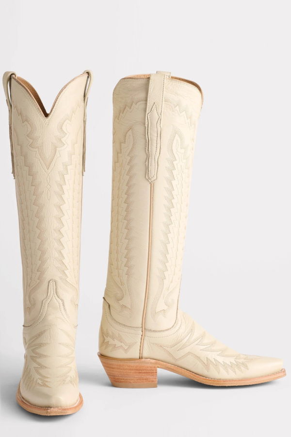 Lucchese Priscilla Boot - Glitz Cream