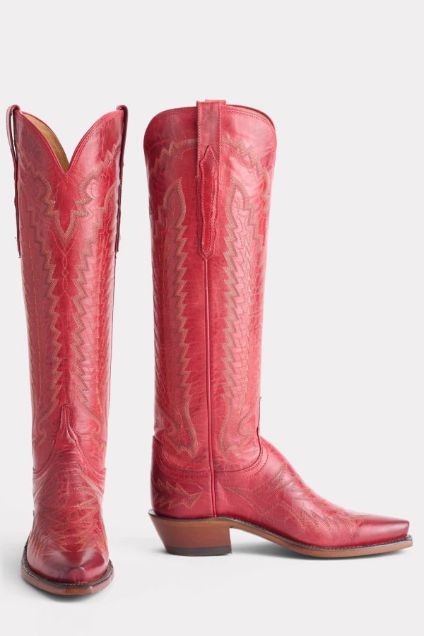 Lucchese Priscilla Boot - Red