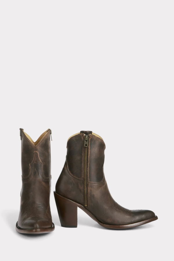 Lucchese Violet Bootie - Chocolate