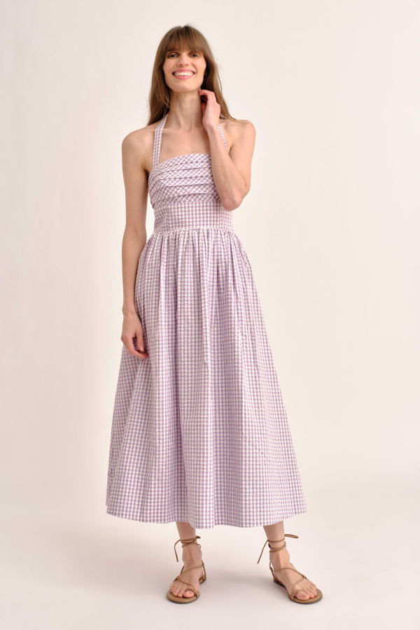 Cartolina Chalmers Halter Midi Dress