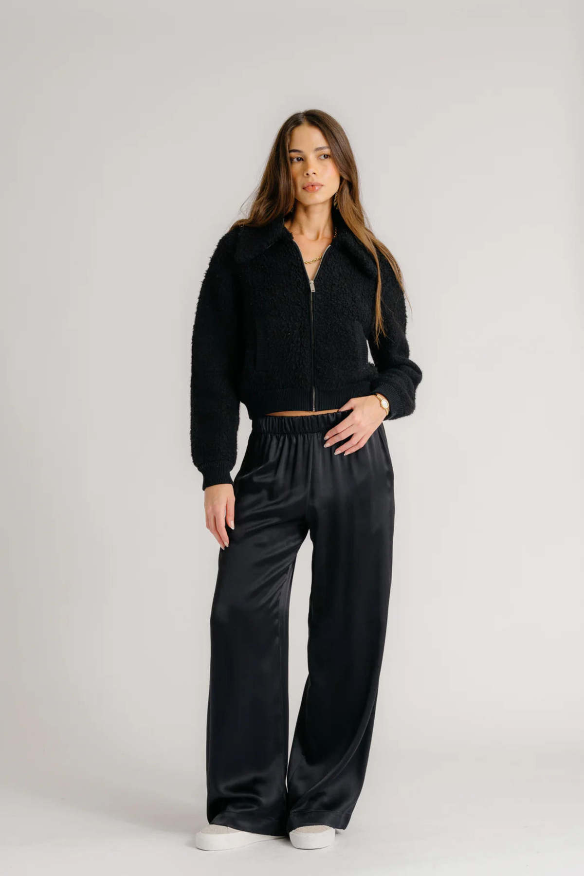 SABLYN Cody Collared Zip Up Sweater - Image 1 of 1